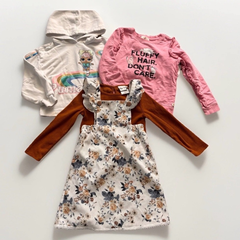 Girls 3 Pc Clothing Bundle Puma x LOL Kate Spade Rare Editions Size 5-6X